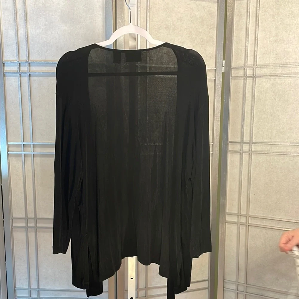 Lightweight Travelers Chico's Black Cardigan Sweater - Picture 3 of 4